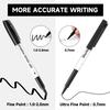 Shuttle Art Whiteboard Black Erasable Marker Extra Fine Large for School Black Markers Markers, 15-Pack, 0.7mm Ink, Pens, Tip, Capacity, Whiteboards,