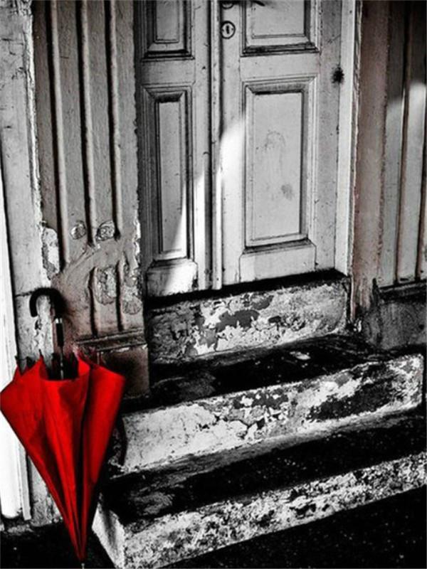 Haft diamentowy Kobiety Ręcznie Robiony Prezent Pełny Kwadrat Czerwony I Czarny Obraz Kryształki Diament Mozaika Ścienna Sztuka