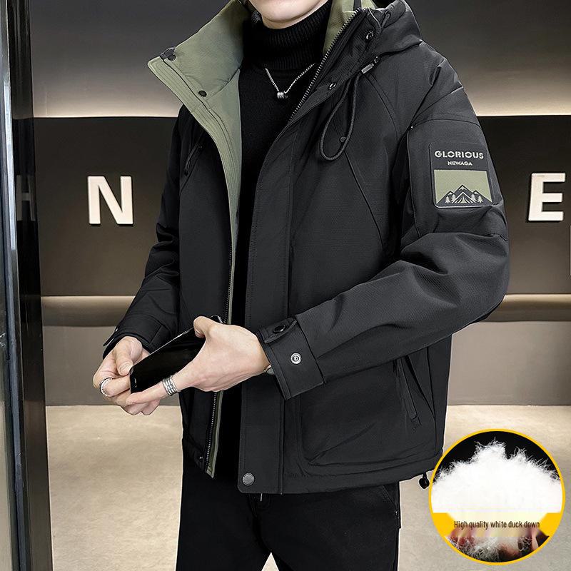 

Унисекс пуховик с капюшоном 2025 : «Толстый и теплый для зимы» 4XL (195-220 jin)