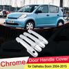 For Daihatsu Boon Sirion M300 2004~2015 Chrome Door Handle Cover Trim Set Car Catch Styling Accessories 2005 2006 2007 2008 2009