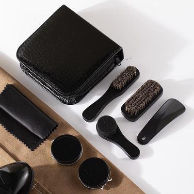 Erkek İş Tarzı Taşınabilir Deri Temizleme Fırçası Seti - Ayakkabılar, Ceketler ve Araba İçleri İçin