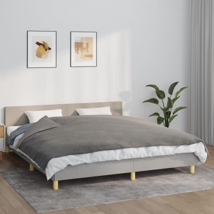 VidaXL Couverture lestée avec housse Gris 155x220 cm 11 kg Tissu 350831