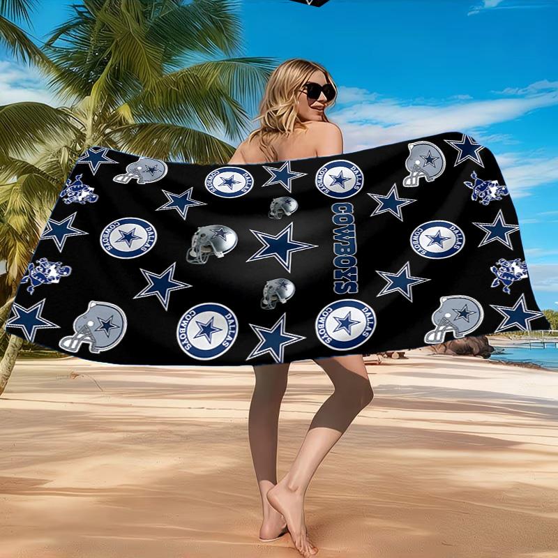 American Football Team Beach Towel, Quick-drying, Easy to Care for, Suitable for Both Fitness and Beach Vacations,Sports Essential