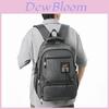 Urban Minimalist Nylon Letter Print Backpack With Lightweigh Design For School Use