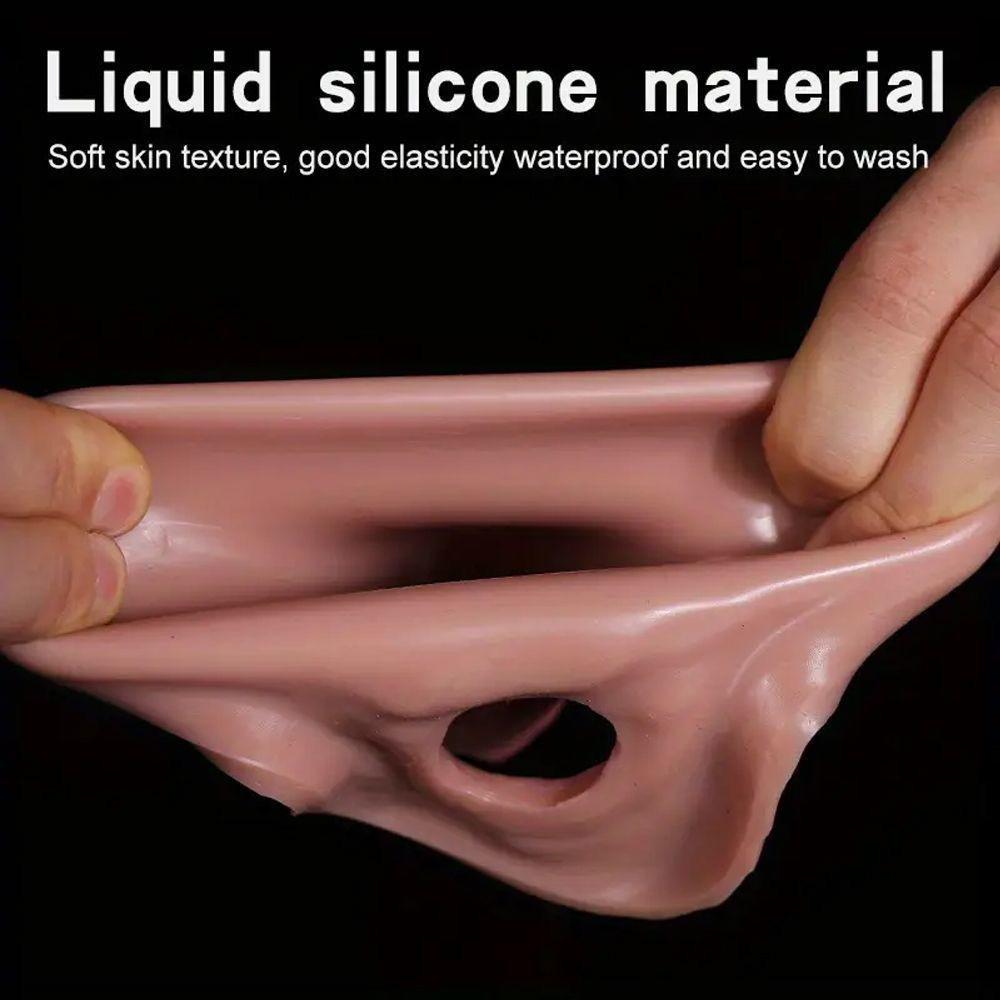 Real Veins Soft Penis Sleeve Penis Extender Liquid Silicone Condoms Delay Ejaculation Sex Toys For Men Dick Enlargement Longer