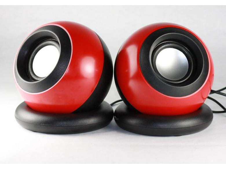 Jiteng JT015 Mini USB Lautsprecher E-06 - Kleiner Computerlautsprecher mit Magic Ball Design