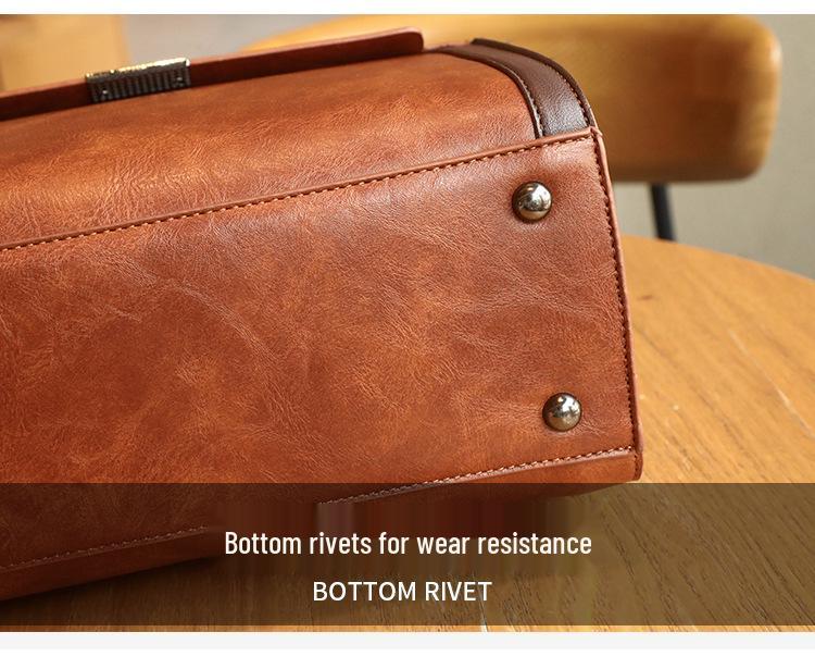 Herbst 2025 Retro Damen Umhängetasche: Weiches pflanzlich gegerbtes Leder, Multifunktional, Großes Fassungsvermögen, Vielseitige Handtasche & Schultertasche