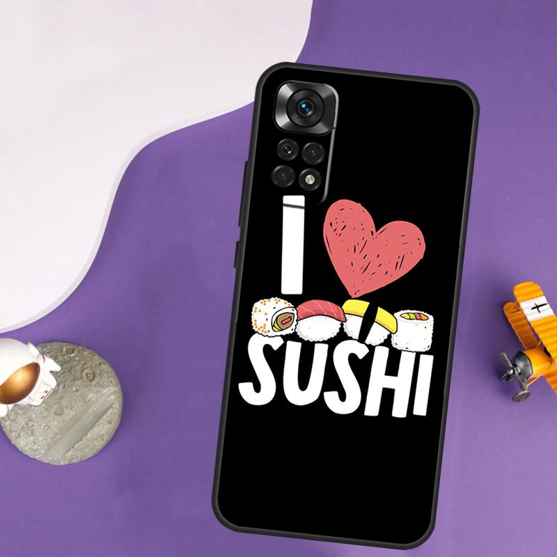 Sushi Case For Xiaomi Redmi Note 13 Pro 14 12 9 10 11 Pro 10S 11S 12S Redmi 13C 14C 10C 12C Cover