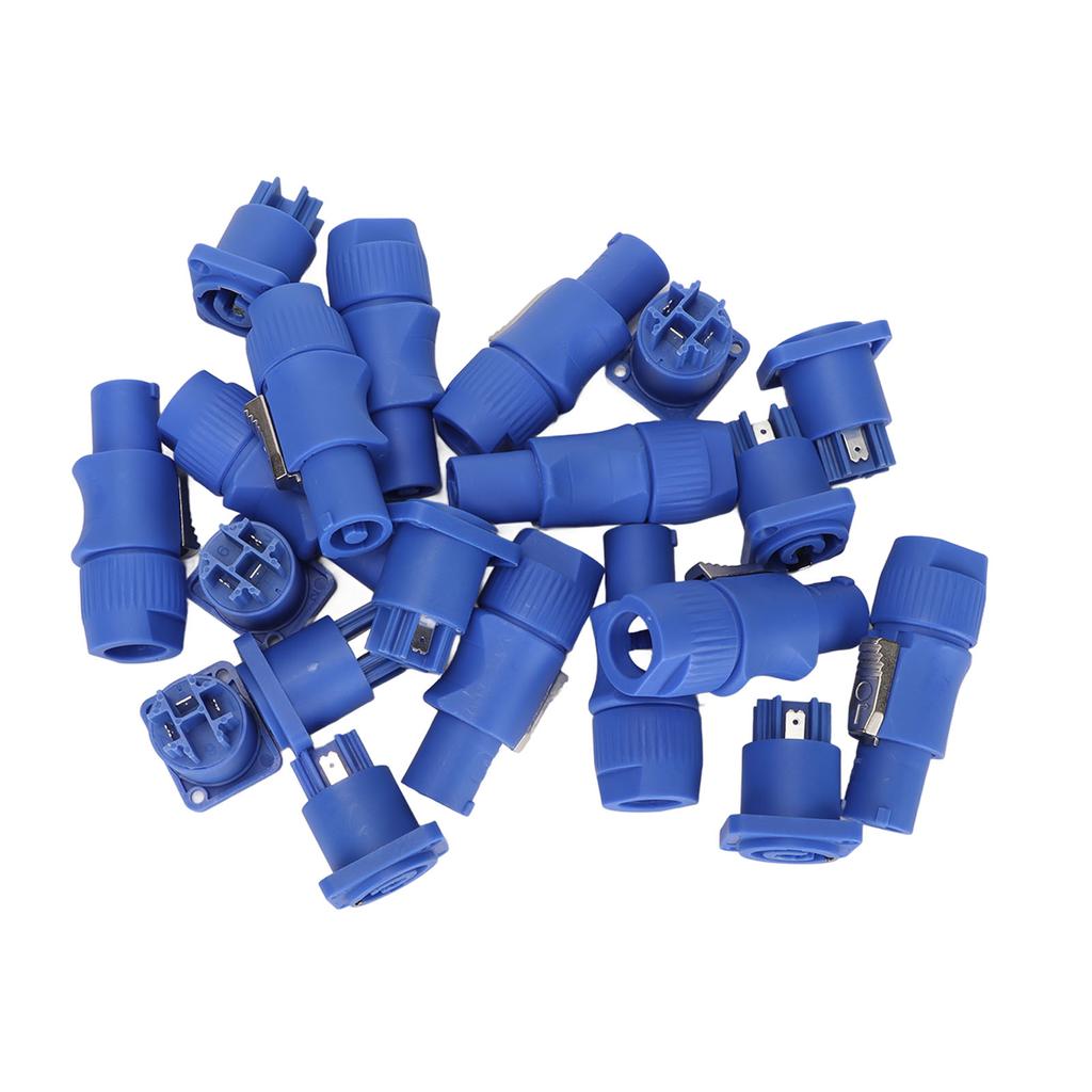 10 Sets 3 Pin Power Connector Professional Stage Light Power Cable Plug for LED Large Screen Speaker