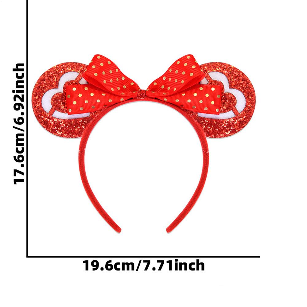Heart Headband Cute Red Heart Shape Headband Festival Party Accessories Photo Props Hair Decor for New Year Wedding