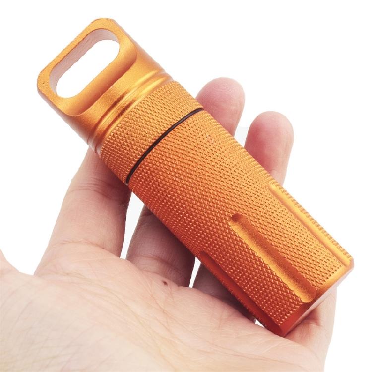 Aluminum Alloy Pills Box Waterproofs Medicine Box Case Keychains Holder Container Bottles Small Travel Medicine Bottle