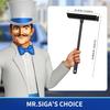 MR.SIGA Professional Car Window Cleaning Squeegee with Handle for Bathroom, Glass, and Wall Cleaning, 2-in-1 Window Cleaning Squeegee and Window Clean