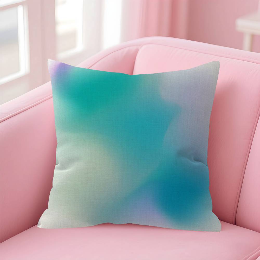 Gradient Halo Pillowcase Toon Gift Cushion Cover Bedroom Home Sofa Chair Seat Decor Pillow Case