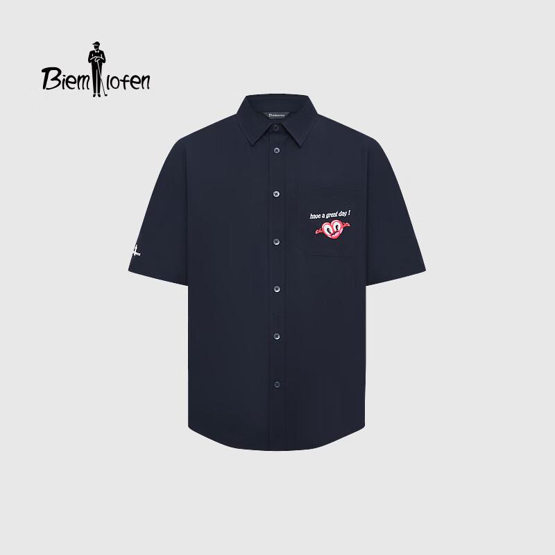 Biyinlefen Hattie Men s Short-Sleeve Polo Shirt M темно-синий