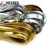 5Meters 5-15mm Meetee Mirror PU Leather Cord Gold Silver Ribbon Rope for Necklace Jewelry Decoration Craft Sewing Accessories