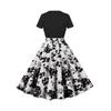 2025 European Retro Patchwork Women's Dress, Chinese Style, Elegant New Design