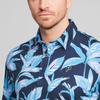 Puma X Palm Tree Crew Kollaboration Allover-Print Weiches Lässiges Florales Poloshirt Herren Poloshirts Tiefmarine 625939-01