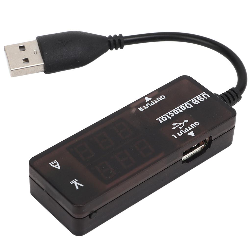 Dual USB Voltage Current Tester High Current Charging Safe Over Voltage Alarm for Mobile Phone