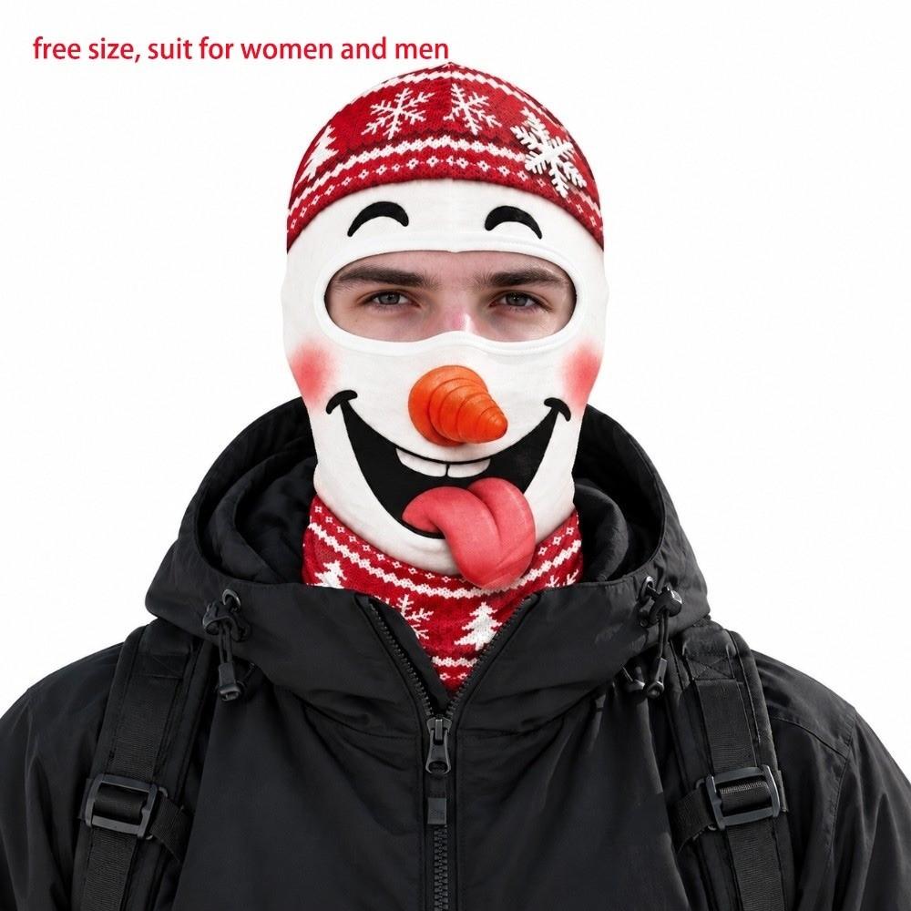 Windproof Funny Face Balaclava Ski Mask 3D Printed Balaclava Face Cover Ski Mask  Winter Outdoor