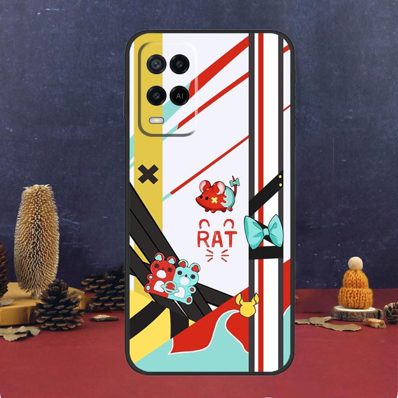 Anime Hololive Case For Oppo A80 A60 A40 A78 A98 A58 A38 A18 A54 A74 A94 A96 A76 A16 A15 A17 A57 A5 A6 Pro