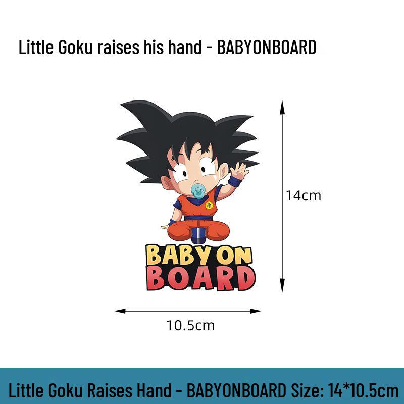 Creative Baby on Board Car Sticker - Dragon Ball's Little Goku