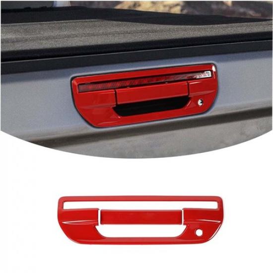 Tailgate Door Handle Panel Cover Trim for Jeep Gladiator JT +Red Accessories