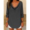 BITCED Bluse e Camicie Casual da Donna a Manica Lunga con Scollo a V