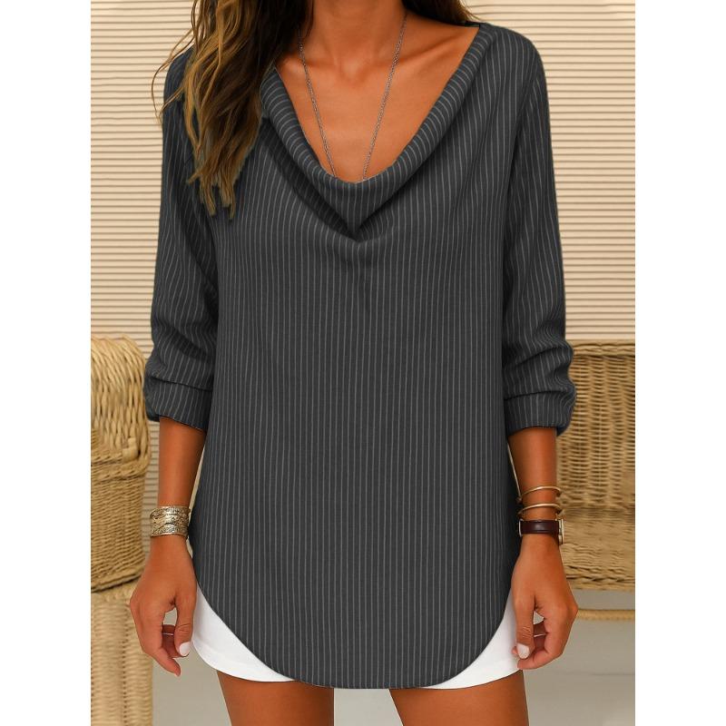 BITCED Bluse e Camicie Casual da Donna a Manica Lunga con Scollo a V