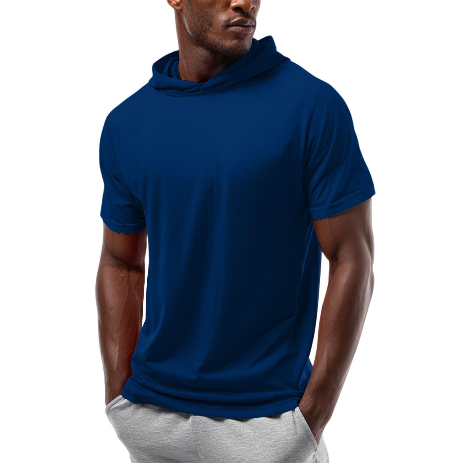 

Мужская футболка с капюшоном с короткими рукавами и прямыми плечами XXXXL