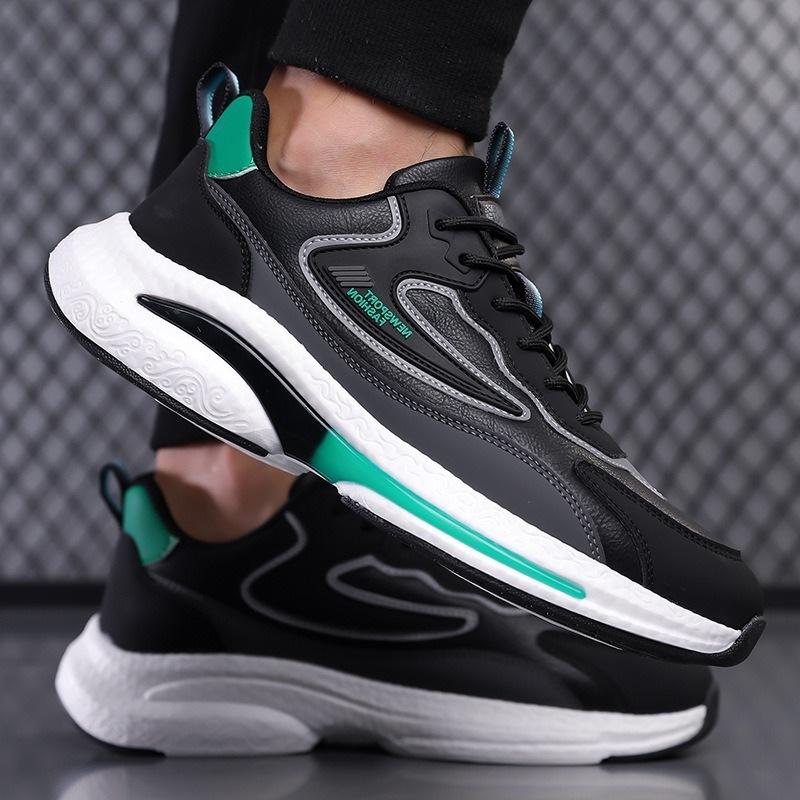 Vår nya herrskor i mesh, avslappnade sportskor, moderiktiga, mångsidiga, bekväma, andningsbara herrskor, läderskor