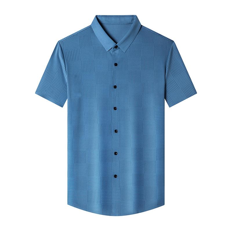 Мужская летняя рубашка с коротким рукавом — фото 5