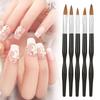5pcs Nail Art UV Gel Polish Carving Drawing Painting Pen Brush Nail Art Brush Set Manicure Tool