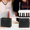 Black Paper Gift Bags with Handles Crafters Party Planners Gift Givers Perfect for Wedding Birthday Party Craft Gifting 10pcs