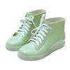 Water shoes rain shoes women's adult short tube fashion lace-up jelly low-top non-slip rain boots low tube women's rubber shoes students waterproof