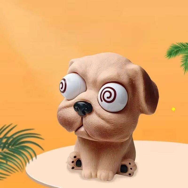 Eye-Popping Dog Decompression Toy Anti-pressure Adult Squeeze Toys Anxiety Sensory Office Portable Pendant Child Soft Rubber Toy
