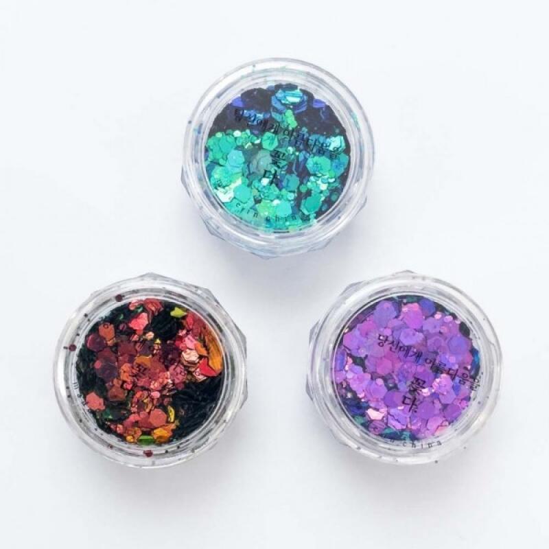 Vivid Winter Glitter 3 colors 26. Aqua Purple