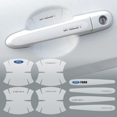 Transparent 8Pcs Car Door Handle Protection Sticker For TAURUS Mondeo Explorer Edge ST Fiesta Kuga Shelby Ecosport Escape