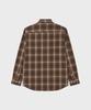 WORK ON BODY OFF Norma Semi-Overfit Check Shirt [Brown]