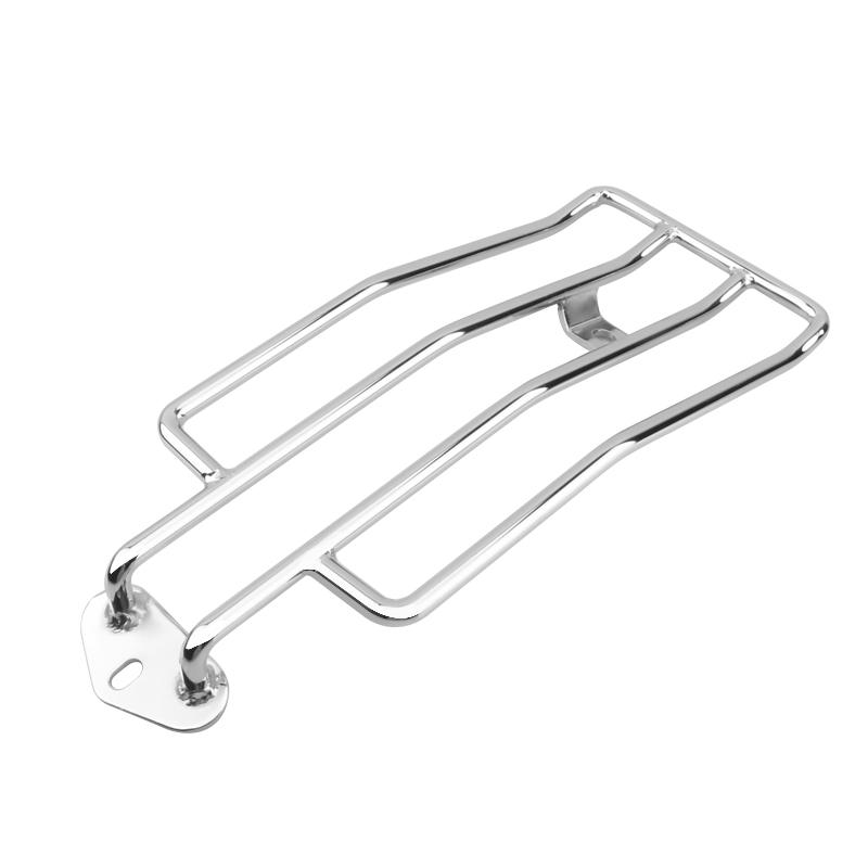 

Motorcycle Rear Solo Seat Rear Fender Luggage Rack Chrome For Harley Sportster Iron XL883 XL1200 X48 Custom Roadster чёрный