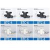 Plastic Pneumatic Hand Valve 4mm 6mm 8mm Black Push In Turn Switch Quick Joint Connector Manual Ball Current-limiting Valve