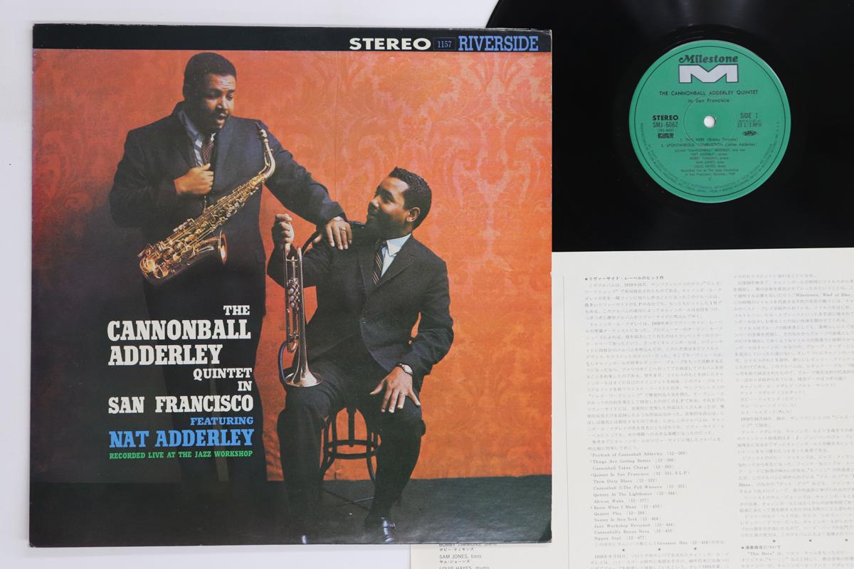 

LP Record CANNONBALL ADDERLEY - Cannonball Adderley Quintet In San SMJ6062 RIVERSIDE 1974 Japan Jazz Used