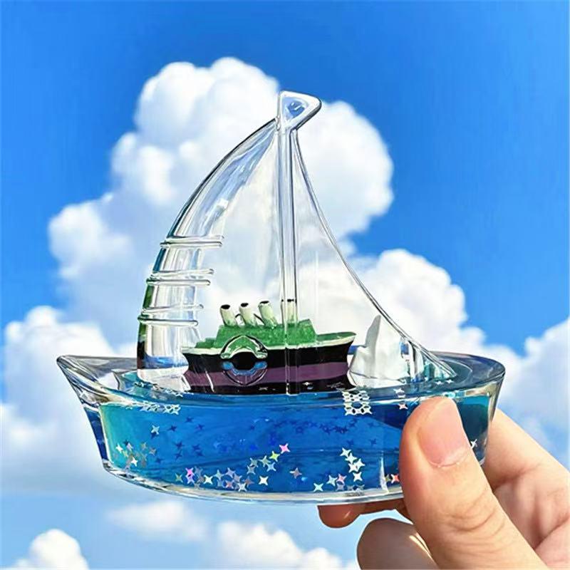 Unsinkable Pirate Ship Ornament: Titanic & Black Pearl Design