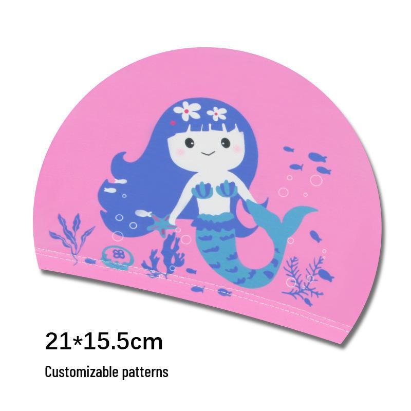 Söta tecknade badmössor för barn med öronproppar - Lös passform för pojkar och flickor