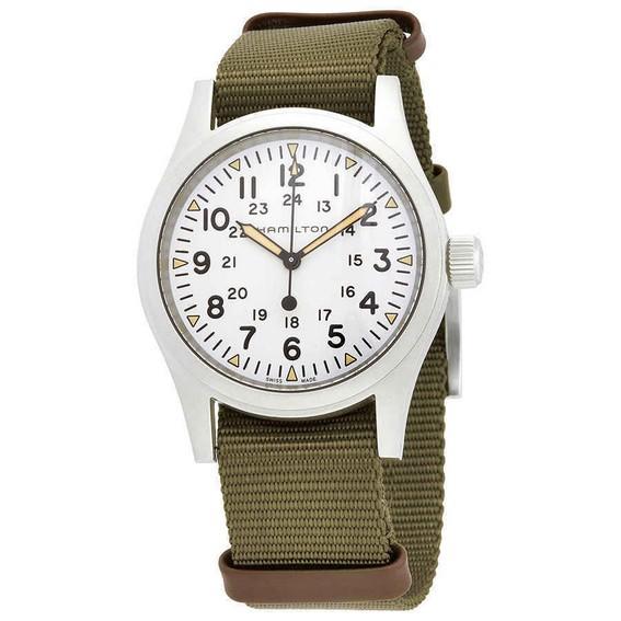 Hamilton Khaki Field Белый циферблат Механические H69439411 Мужские часы белый