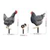 Rooster And Duck Theme Garden Yard Art Pvc Outdoor Decor With Printed Design For Lawn And Patio Use