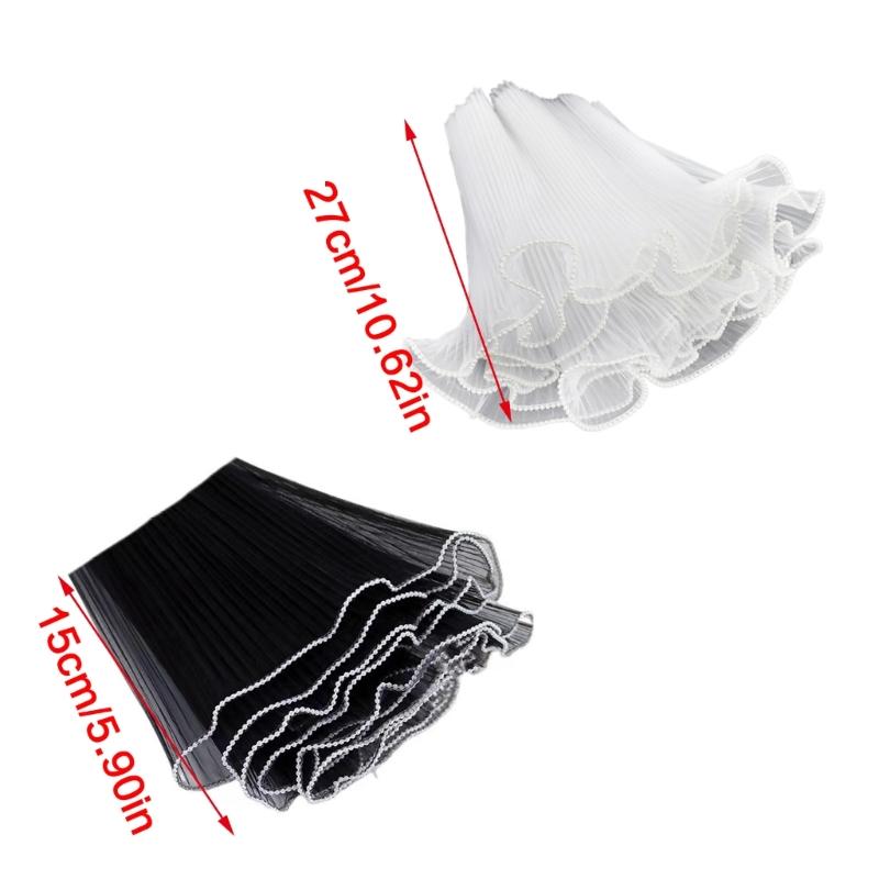 Translucent Pearls Edge Bouquets Wrap Softable Breathable Bouquets Wrap for Weddings and Special Occasion