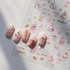 TENSOR Christmas Series Pink Bear Self-Adhesive Nail Stickers TL-282