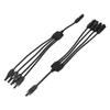 2 PCS Y Branch Solar Connectors 1 To 4 Splitter PV Parallel Connector Solar Cable Wire Plug 1000V