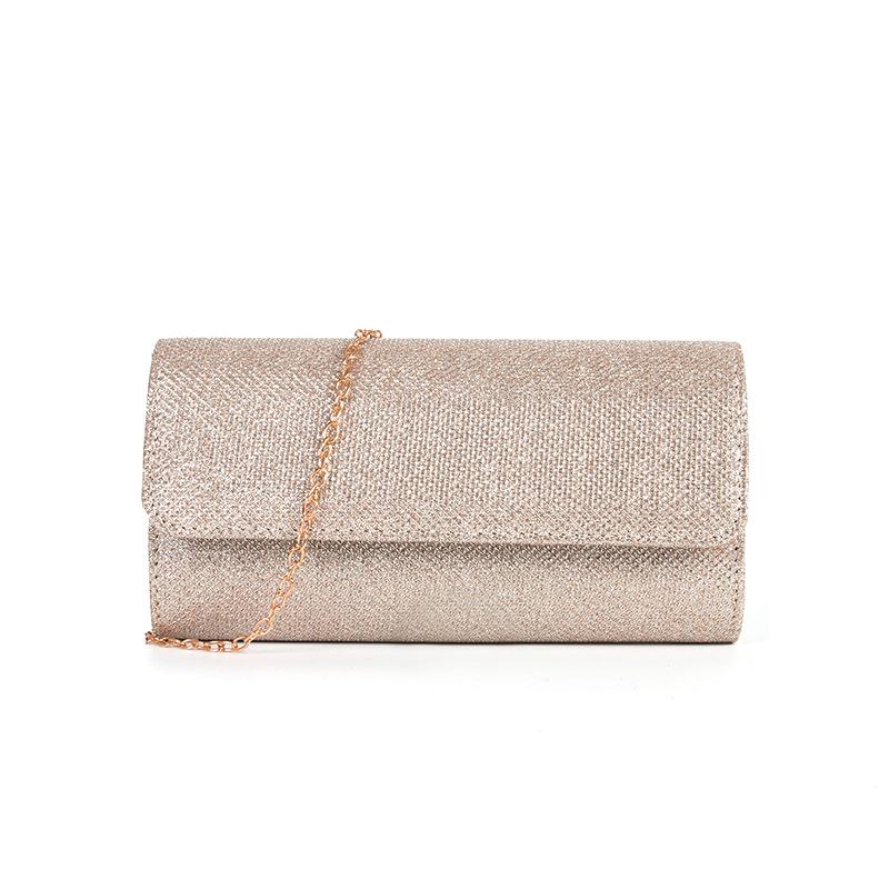 Women's Evening Bag: Handheld or Crossbody with Shiny Stitching Details