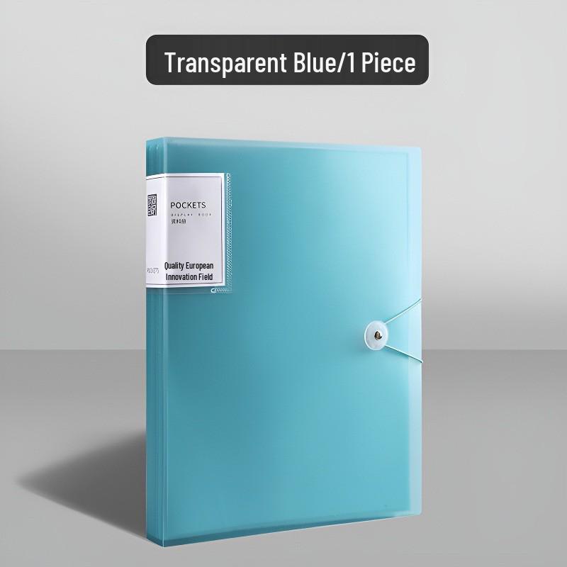 A4 Clear Multi-Layer Ring Binder: Student Certificate, Test Paper, Prenatal Checkup, Music Score Storage Folder